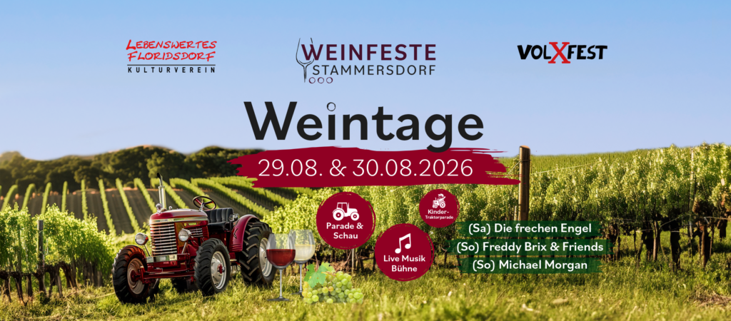 Stammersdorfer Weintage 2026 | VolXFest & Lebenswertes Floridsdorf