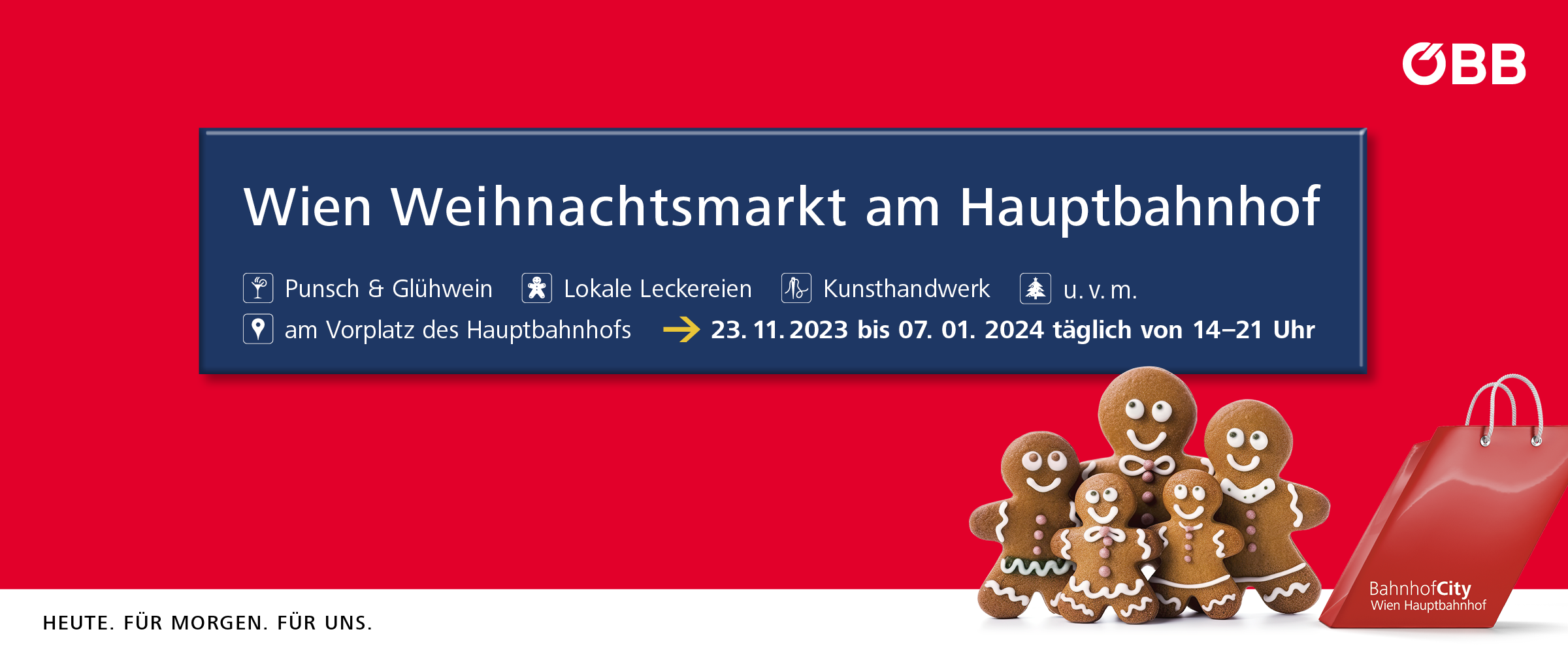 VolXFest | ÖBB Weihnachtsmarkt am Hauptbahnhof