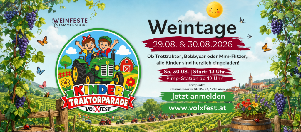 Stammersdorfer Weintage 2026 | VolXFest & Lebenswertes Floridsdorf